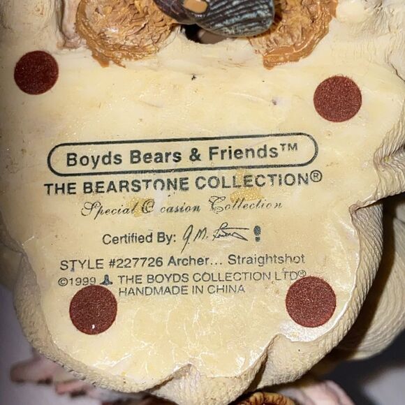Boyds Bears Set Archer Straitshot & Grandma Faeriehugs Shelf Sitters Figurine - Picture 8 of 12